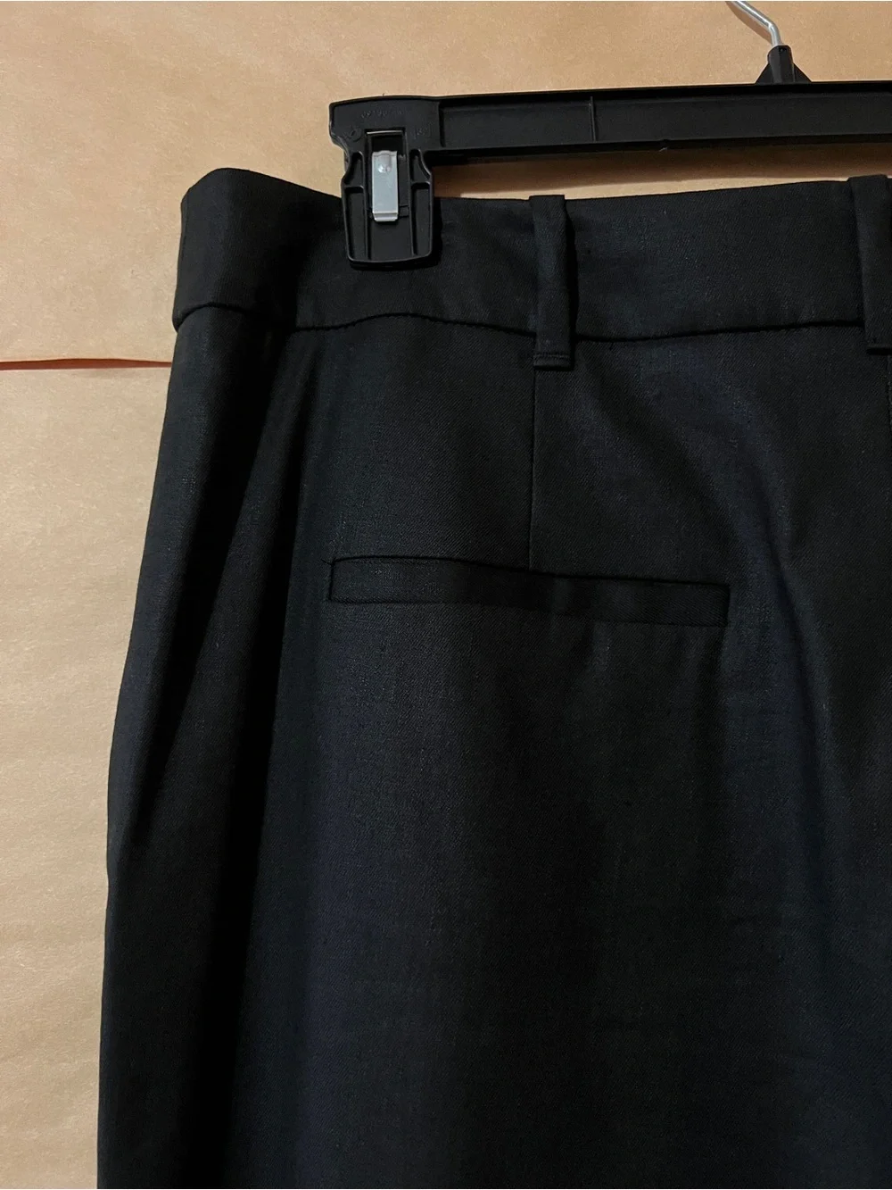 Veronica Beard | Martin Pants Snap Button Hem Linen Wide Leg Trousers Size 10
